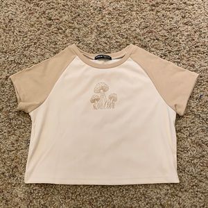SHEIN mushroom tee